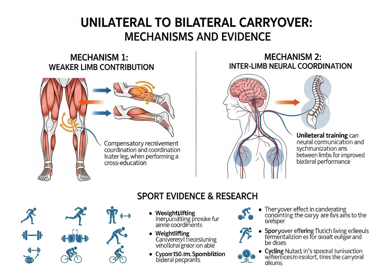 unilateral training bilateral carryover transfer research performance improvement sport application