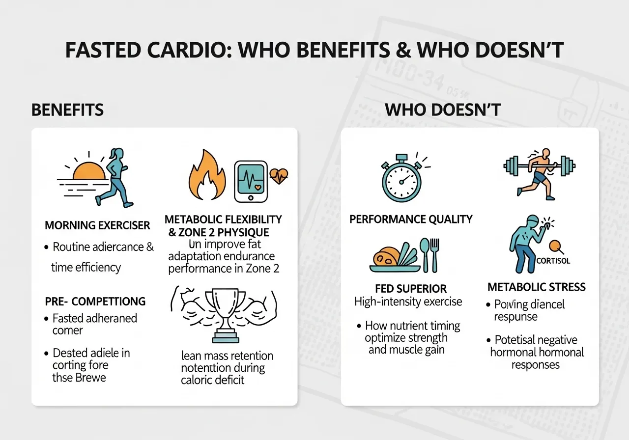 who benefits from fasted cardio morning exerciser metabolic flexibility physique athlete who does not performance trade-off