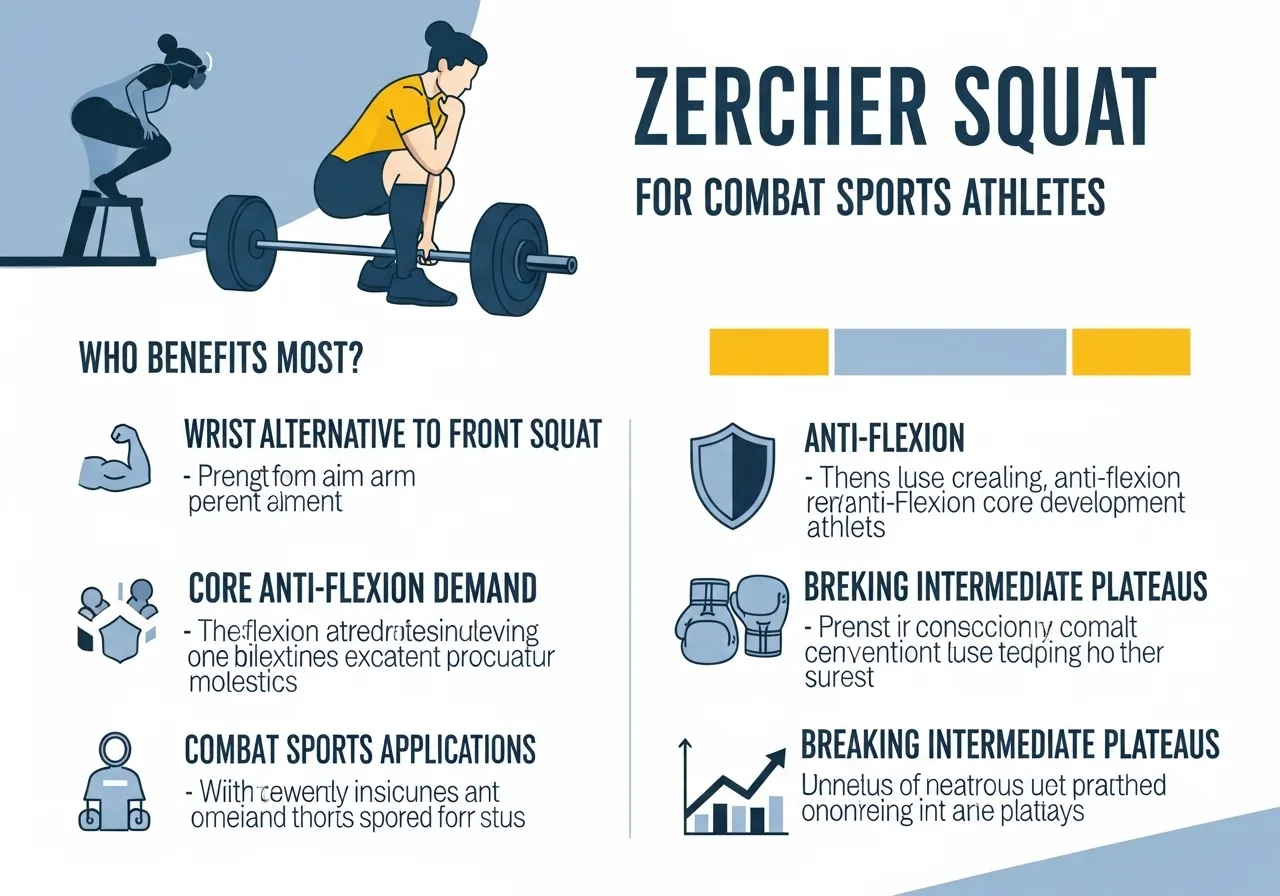 Zercher squat worth it who should use it wrist alternative front squat core demand combat sports